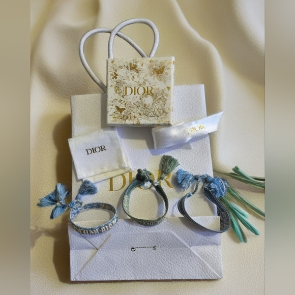 Christian Dior J'Adior Woven Friendship Bracelets Authentic Lot Of 3 - Picture 2 of 15